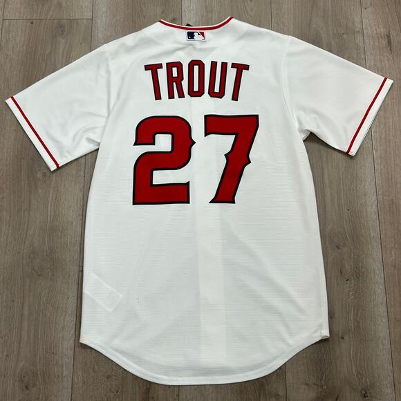 Nike Mike Trout 27 Los Angeles Angels Home Jersey Size Small S B4 - Picture 8 of 10